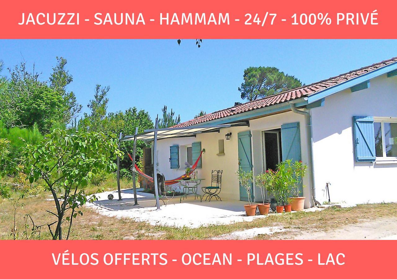 Sauna - Jacuzzi - 100% Prive - L'Estantada Linxe Exterior foto