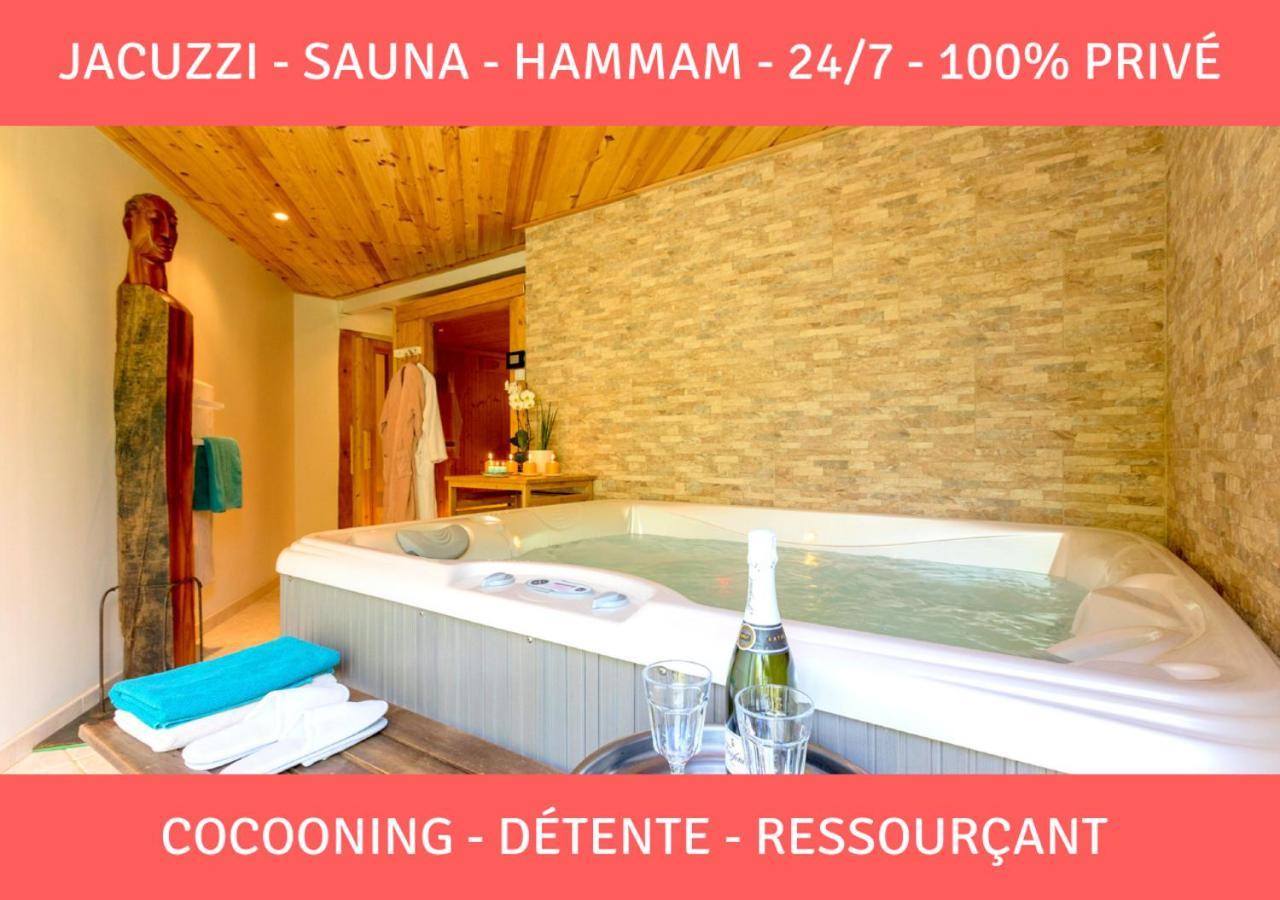 Sauna - Jacuzzi - 100% Prive - L'Estantada Linxe Exterior foto